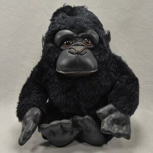 Vintage 1996 24K Polar Puff Black Gorilla Stuffed Animal Black Plush Ramon #4813